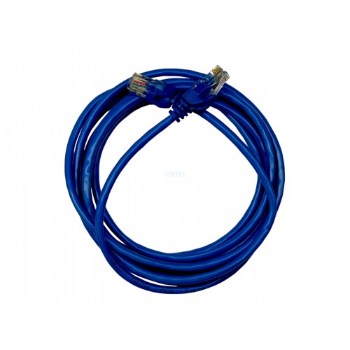Патч-корд GEAR САТ.5E UTP CU 24AWG 0.25 м синій (GPC-UTPCURJ45-0.25BE)