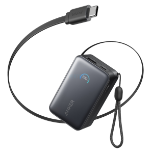 Портативний зарядний пристрій Anker Nano - 10000 mAh 45W Built-In USB-C Cable Black (7206698)