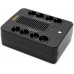 Пристрій безперебійного живлення GEAR, UPS 850VA, 510W, AVR, 8Schuko, plastic case USB+RJ45 (GU-850PLUS6)
