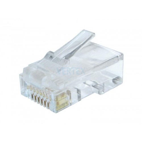 Конектор RJ 45 Cablexpert (LC-8P8C-002/100) 8P8C, із позолоченими контактами (100 шт/уп)