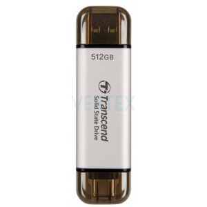 SSD накопичувач Transcend ESD310S 512GB, USB Type C/A Silver (6906886)