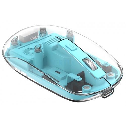 Миша XO M12 Bluetooth wireless transparent Blue (7106509)