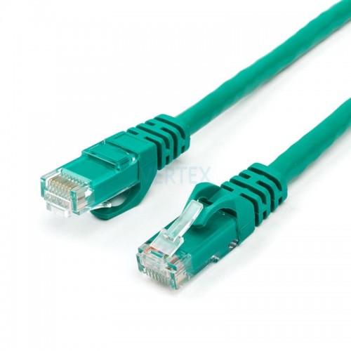 Патч-корд UTP Atcom RJ45, Cat.6, мідь, 3 м, зелений