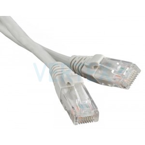 Патч-корд литий, UTP, RJ45, Cat.5e, 5m, сірий