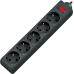 Мережевий фільтр Defender ES 1.8m 5 роз. Black UA (994840) (6922322)