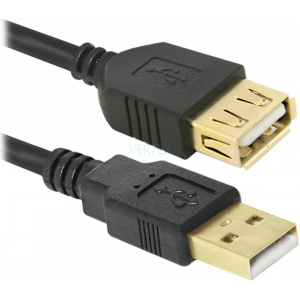 Кабель Defender USB02-06PRO USB2.0 AM-AF 1.8м, 2фер, Blister (87429) (6103797)