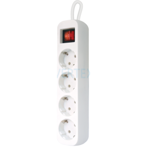 Мережевий фільтр Defender S418 1.8 m 4 роз Switch White UA (992370) (6922309)
