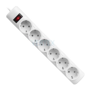 Мережевий фільтр Defender DFS 155 5m 6 роз White UA (994930) (6922319)