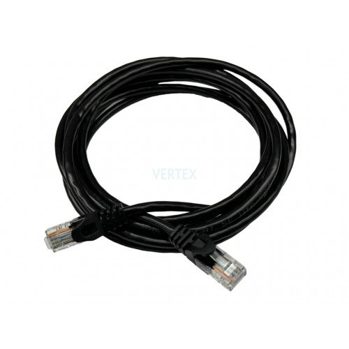 Патч-корд GEAR CAT.5E UTP CCA 24AWG 2 м чорний (GPC-UTPCCARJ45-2B)