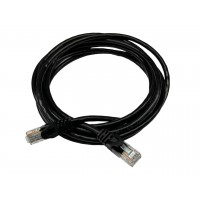 Патч-корд GEAR CAT.6 UTP CCA 24AWG 0.25 м чорний (GPC-UTPC6CCARJ45-0.25B)