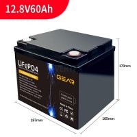 Акумуляторна батарея GEAR LiFePo4 12.8V / 60 Ah (768Wh) (GB-LiFePo4-12.8-60)