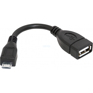 Кабель Defender USB OTG microUSB(M)USB(F), 8см, пакет (87300) (6343369)