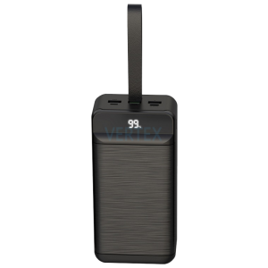 Портативний зарядний пристрій XO PR158 - 50000 mAh 3-Input PD20W + QC22.5W with light Black (7005548)