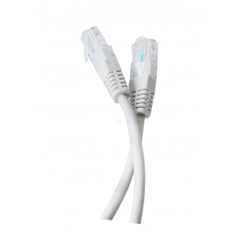 Патч-корд литий Tecro UTP-RJ45-0100, RJ45, Cat.5e, 1m, сірий