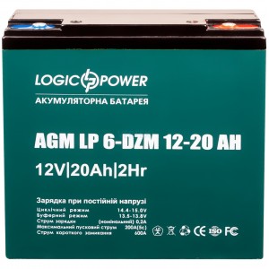 Акумуляторна батарея LogicPower LP 12V 20AH (6-DZM-12-20) AGM