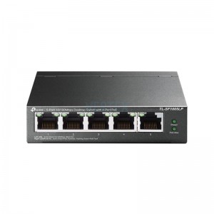 Комутатор TP-Link TL-SF1005LP (1хFE, 4xFE PoE+, max PoE 41W)