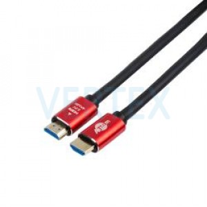 Кабель HDMI-HDMI ATcom (24945) ver 2.0, 4K, 5м Red/Gold, пакет