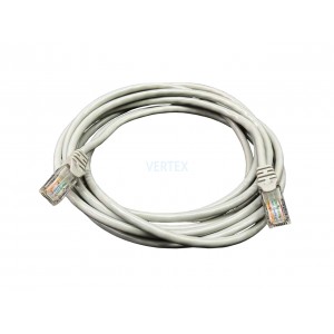 Патч-корд GEAR САТ.5E UTP CU 24AWG 0.5 м сірий (GPC-UTPCURJ45-0.5G)
