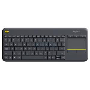 Клавіатура Logitech Wireless Touch K400 Plus, US, Black (920-007145) (6836237)