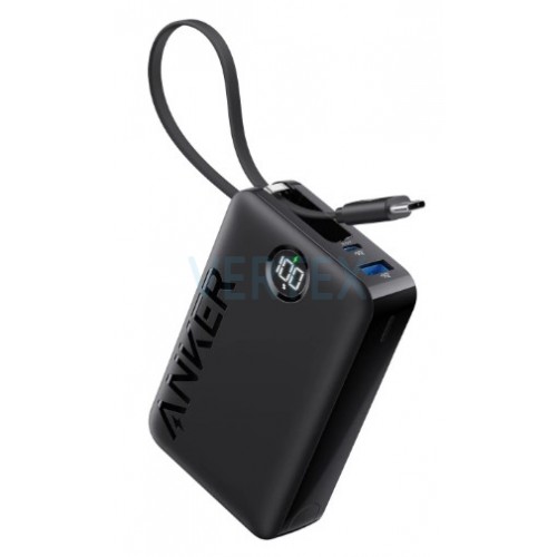 Портативний зарядний пристрій Anker 335 - 20000 mAh 22.5W Built-In USB-C Cable PD Black (6962723)