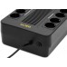 Пристрій безперебійного живлення GEAR, UPS 850VA, 510W, AVR, 8Schuko, plastic case USB+RJ45 (GU-850PLUS6)