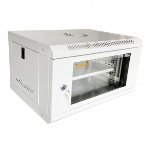 Шафа серверна настінна з полицею GEAR 6U 19'' 600x450x300 Сіра (GWMSN-6U-600-450G)