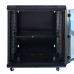 Шафа серверна настінна з полицею GEAR 12U 19'' 530x400x600 мм., Чорна (GWMSN-12U)