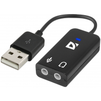 Перехідник для навушников Defender Audio USB 2х3.5мм jack ->USB (63002) (6103749)