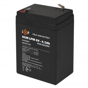 Акумуляторна батарея LogicPower LPM 6V 4.5AH (LPM 6 - 4.5 AH) AGM