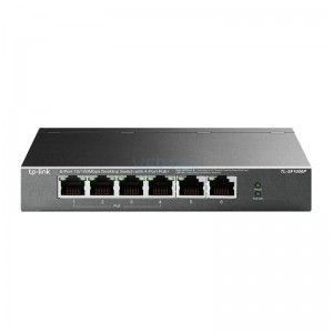 Комутатор TP-Link TL-SF1006P (2хFE, 4xFE PoE+, max PoE 67W)