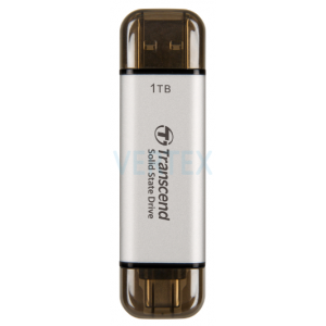 SSD накопичувач Transcend ESD310S 1TB, USB Type C/A Silver (6906887)