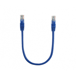 Огляд: Патч-корд литий Vertex Q710 UTP Cat.5e RJ45–RJ45, CCA, 0,3 м, синій