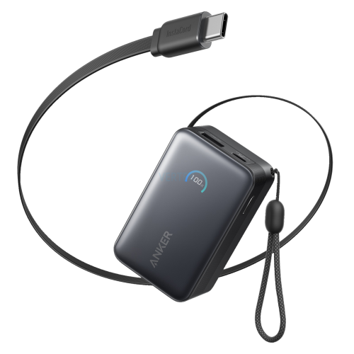 Портативний зарядний пристрій Anker Nano - 10000 mAh 45W Built-In USB-C Cable Black (7206698) Портативний зарядний пристрій Anker Nano - 10000 mAh 45W Built-In USB-C Cable Black (7206698)