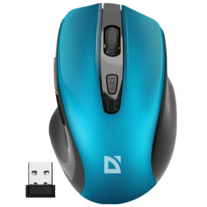 Миша Defender Prime MB-053 Wireless TURQUOISE (52054)  (6918401)