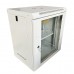 Шафа серверна настінна з полицею GEAR 12U 19'' 600x450x600 Сіра (GWMSN-12U-600-450G)