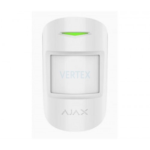 Бездротовий датчик руху і розбиття скла Ajax CombiProtect White (7170.06.WH1/38097.06.WH1)