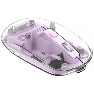 Миша XO M12 Bluetooth wireless transparent Purple (7106510)