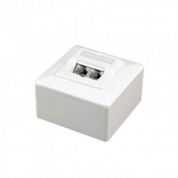 Огляд: Розетка Cablexpert (MWS-2S6-01) 2×RJ-45, Cat.6, зовнішня, біла