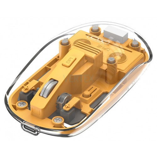 Миша XO M12 Bluetooth wireless transparent Yellow (7106511) Миша XO M12 Bluetooth wireless transparent Yellow (7106511)