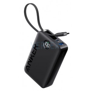 Портативний зарядний пристрій Anker 335 - 20000 mAh 22.5W Built-In USB-C Cable PD Black (6962723)