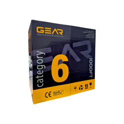 Огляд: Кабель мережевий GEAR CAT.6 FTP-CCA 4Px2x0.57 (305 м)