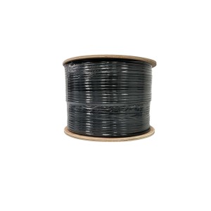 Мережевий кабель GEAR CAT.5E UTP Copper 4Px2x0.51 PVC+PE Outdoor з проволкою 305M (GEC-UTPCUOUTSC051305)