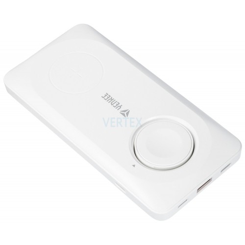 Портативний зарядний пристрій Yenkee YPB 510 - 10000 mAh PD 22,5W 3in1 Qi Wireless (White) (7058354)