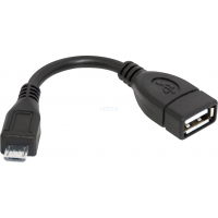 Кабель Defender USB OTG microUSB(M)USB(F), 8см, пакет (87300) (6343369)