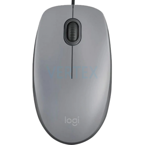Миша Logitech M110 Silent-MID GRAY-USB-AKOYA (6857585)