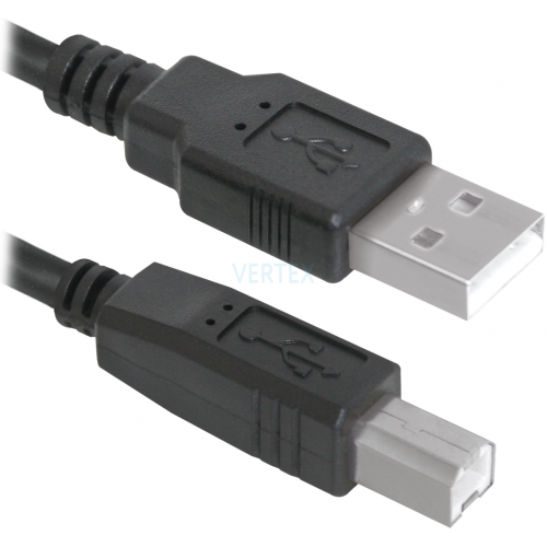 Кабель Defender USB04-17 USB2.0 AM-BM, 5м, пакет (83765) (6358271)