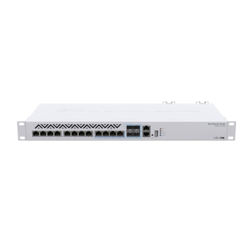 Комутатор MikroTik CRS312-4C+8XG-RM (8xGE PoE, 4xCombo, USB, 1хRJ45)