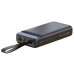 Портативний зарядний пристрій XO PR157 - 40000 mAh 3-Input PD20W + QC22.5W with light Black (6984210)