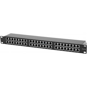 Патч-панель GEAR мережева RJ-45 19" 1U KeyStone 48 портів (GPP-STP1U48P)