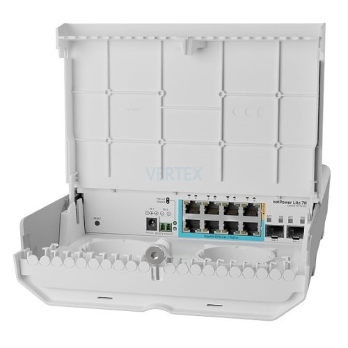 Комутатор MikroTik netPower Lite 7R (CSS610-1Gi-7R-2S+OUT)